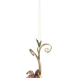 Jay Strongwater Mirabelle Orchid Single Candlestick Flora SDH2357-456