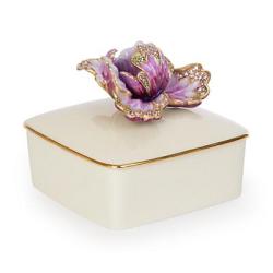 Jay Strongwater Bailey Tulip Porcelain Box Flora SDH7355-256