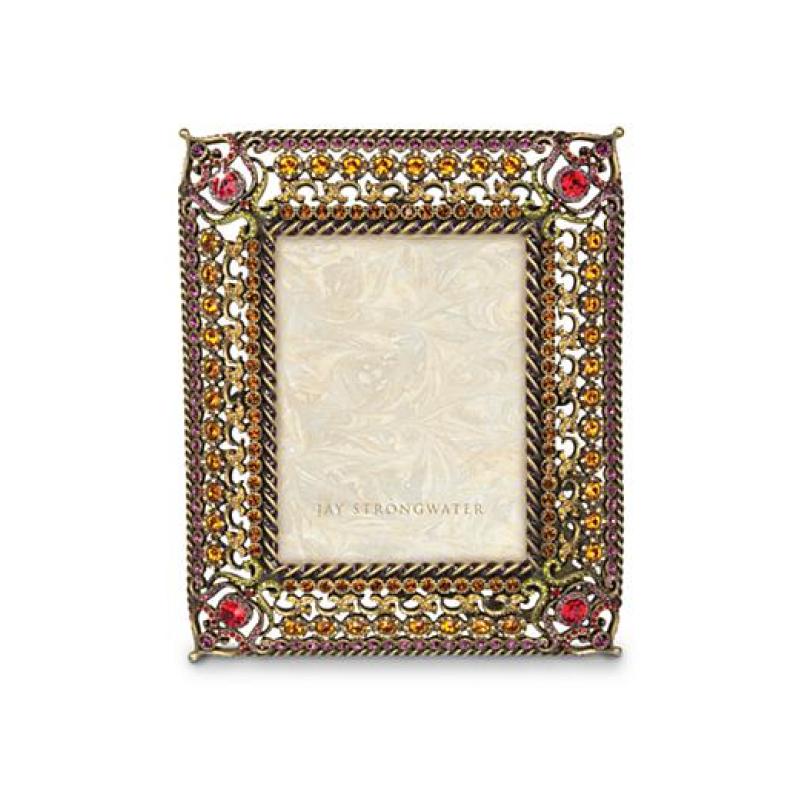 Jay Strongwater Patricia 3" x 4" Frame (Jay's First Frame) - Jewel