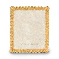 Jay Strongwater Donnelly Braided 8" x 10" Frame - Gold