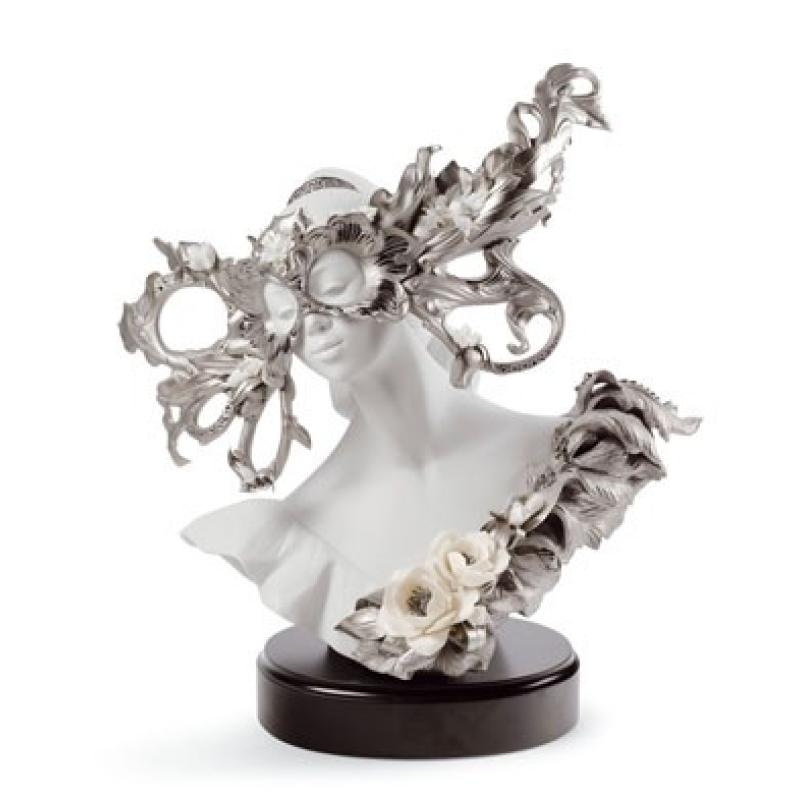 Lladro Carnival Fantasy Sculpture. Limited Edition. Silver Lustre 01011891