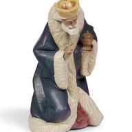 Lladro Melchior Nativity Figurine. Gres 01012278