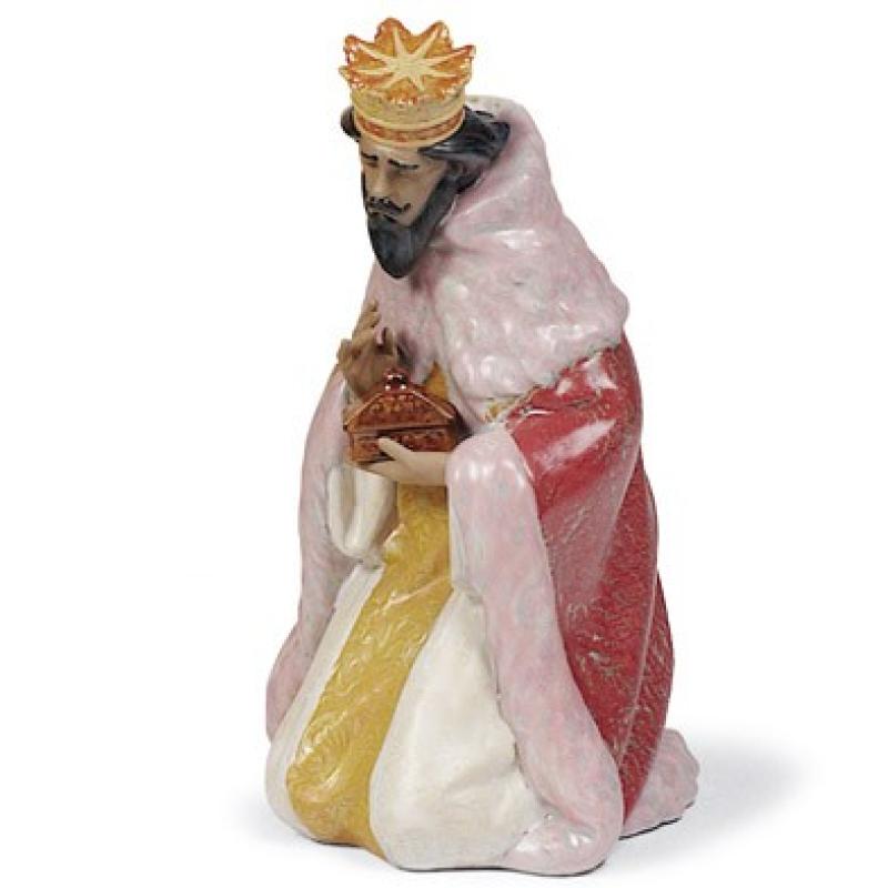 Lladro Gaspar Nativity Figurine. Gres 01012279
