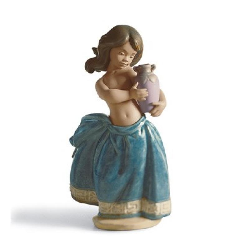 Lladro Spartan Water Girl Figurine. Blue 01012331