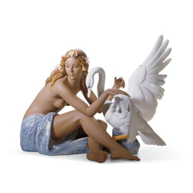 Lladro Leda and The Swan Figurine 01012444
