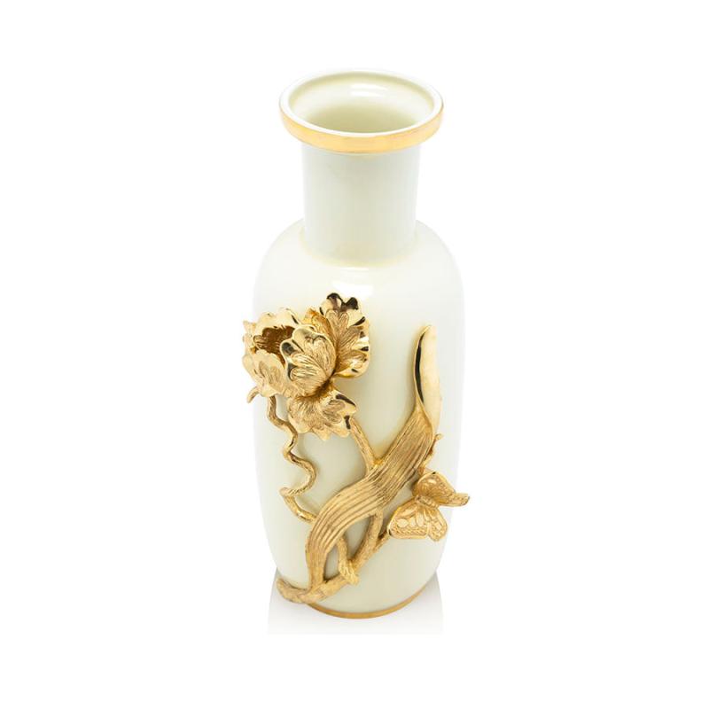 Jay Strongwater Addilyn Tulip & Butterfly Vase SDH2485-292