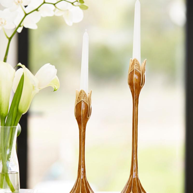 Jay Strongwater Ambrosius Tulip Tall Candle Stick Holder SDH2534-248