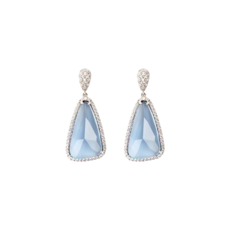 Daum Eclat de Daum earrings Blue SKU: 05531-3