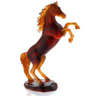 Daum Amber Brown Spirited Horse SKU: 5585