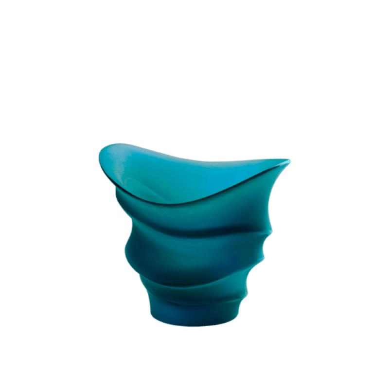 Daum Blue Sand Candle Holder by Christian Ghion SKU: 5619