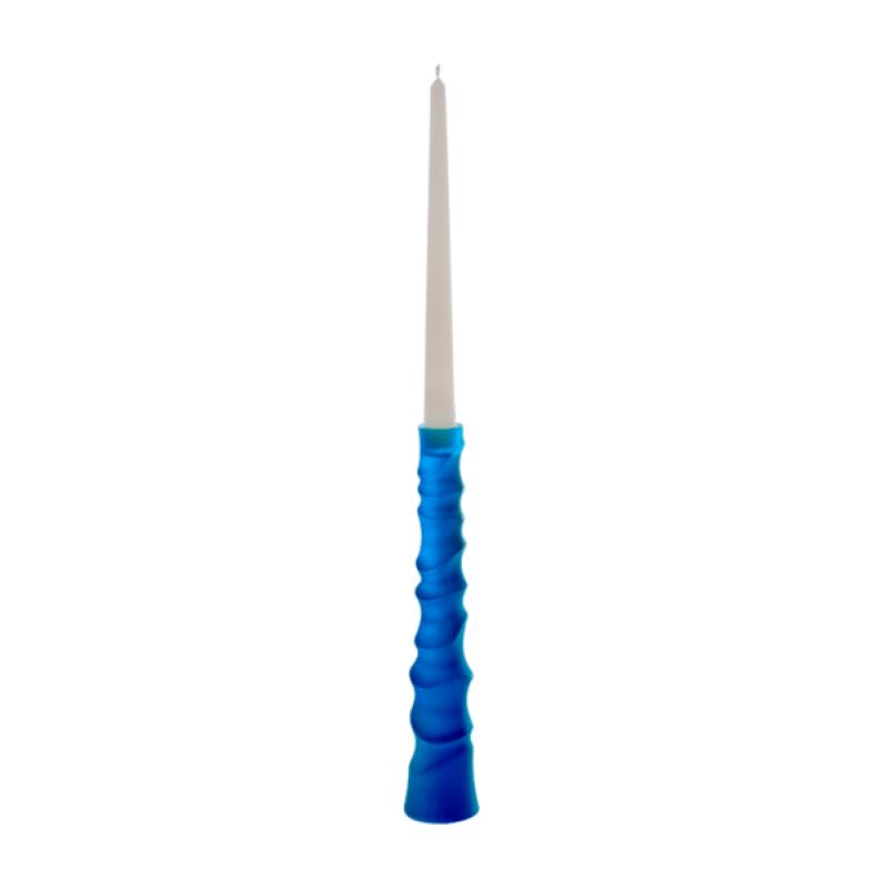 Daum Blue Sand Candlestick by Christian Ghion SKU: 5622