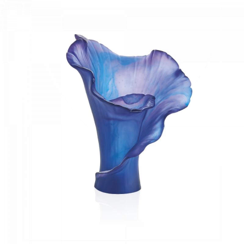 Daum Medium Vase Arum Dark Blue SKU: 5649