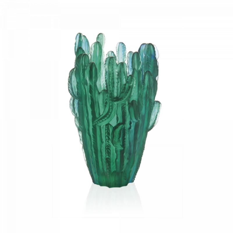 Daum Green Vase Jardin de Cactus by Emilio Robba SKU: 5673