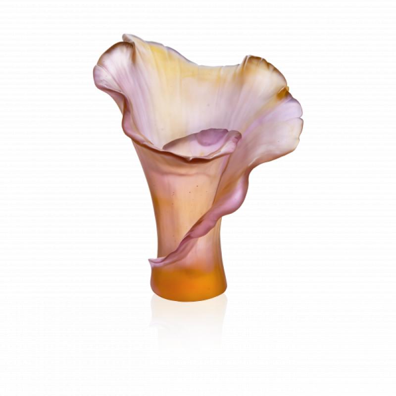 DAUM Medium Vase Arum Rose 05649-1