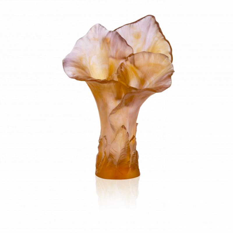 DAUM Magnum Vase Arum Rose 05667-1