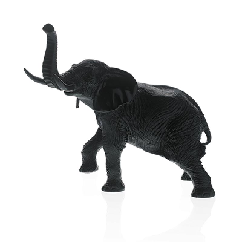 DAUM Black elephant by Jean-François Leroy Ref: 02568-1