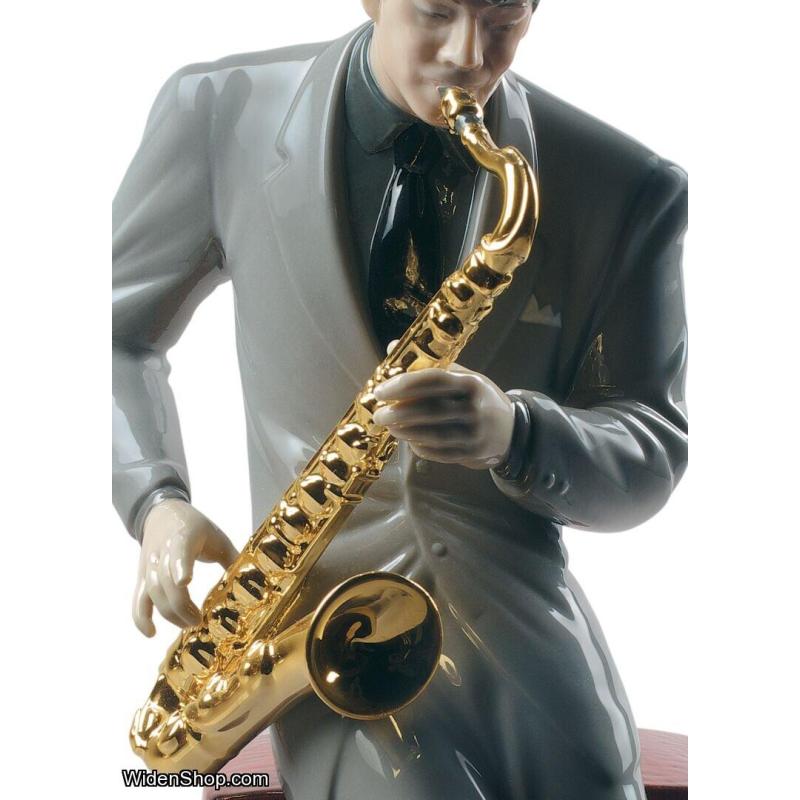 Lladro Jazz Saxophonist Figurine 01009330